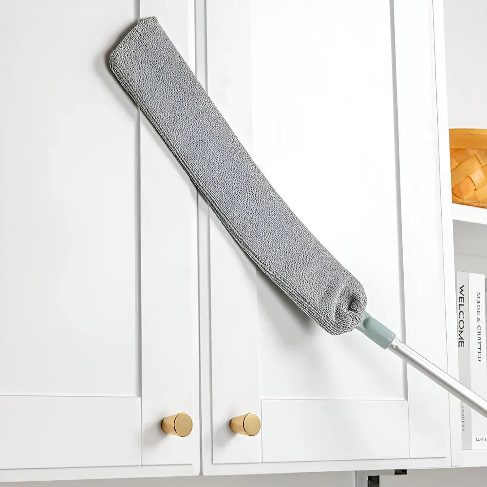 Retractable Flat Microfiber Brush Mop for Gap and Crevice Cleaning