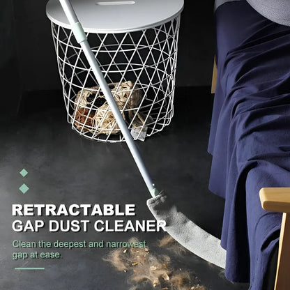 Retractable Flat Microfiber Brush Mop for Gap and Crevice Cleaning