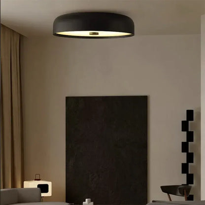 Retro Nordic Flush Mount LED Ceiling Lamp, Minimalist Design