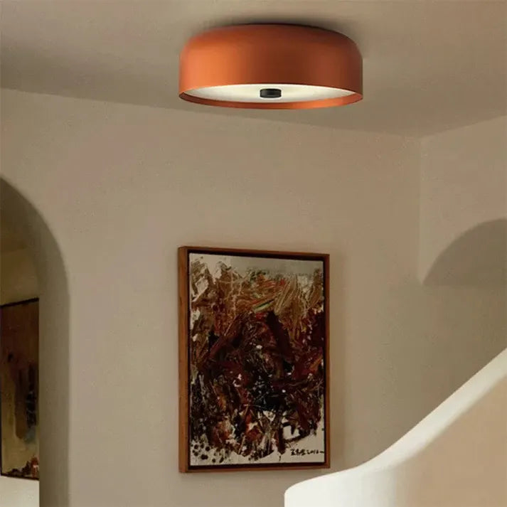 Retro Nordic Flush Mount LED Ceiling Lamp, Minimalist Design