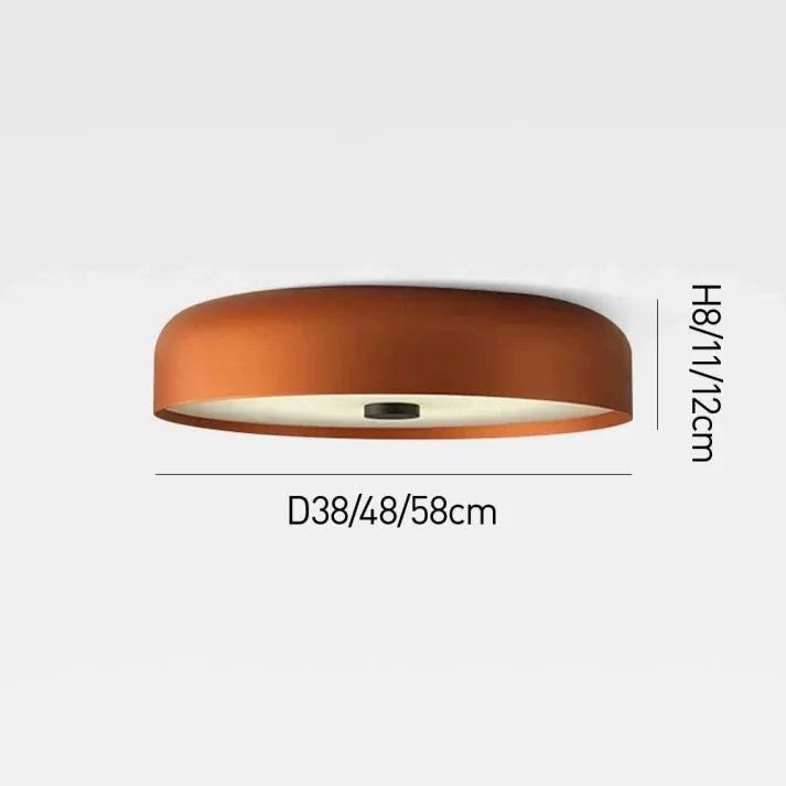 Retro Nordic Flush Mount LED Ceiling Lamp, Minimalist Design