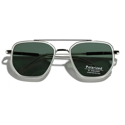 Retro Square Polarized Sunglasses with UV-Protective Lenses
