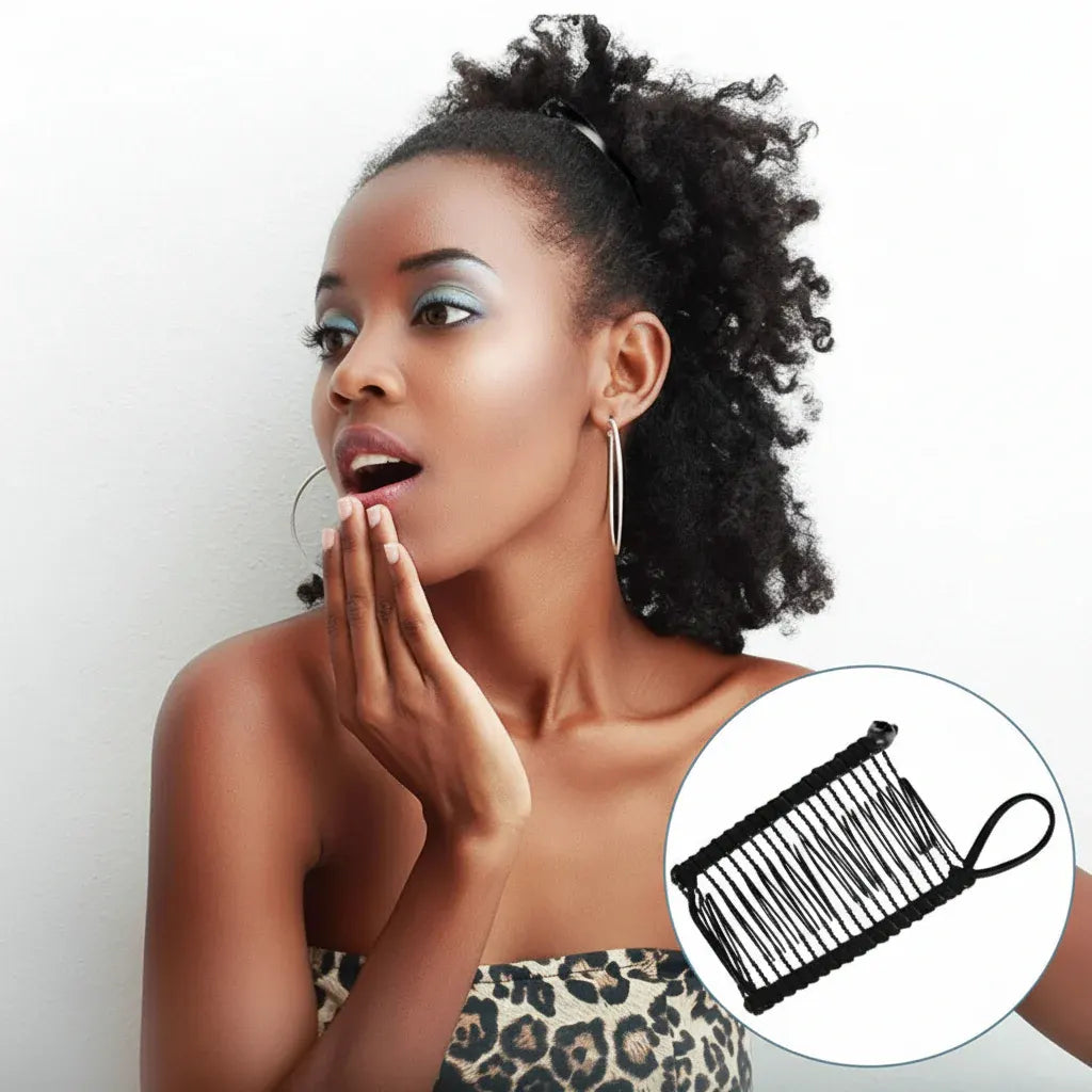 Retro-Style Hair Clip for Thick, Voluminous Hair
