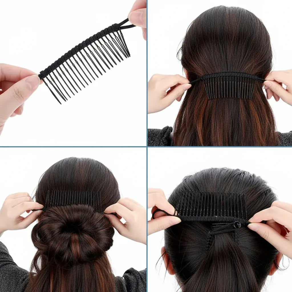 Retro-Style Hair Clip for Thick, Voluminous Hair