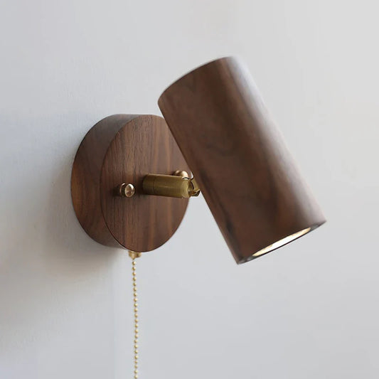Retro Walnut LED Spotlight Wall Lamp - Arlo Style