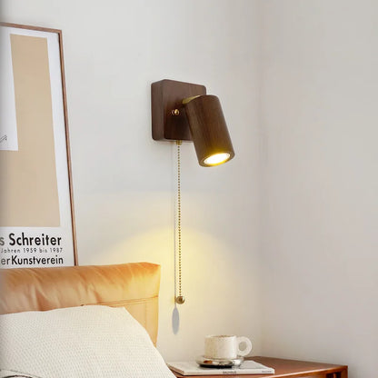 Retro Walnut LED Spotlight Wall Lamp - Arlo Style