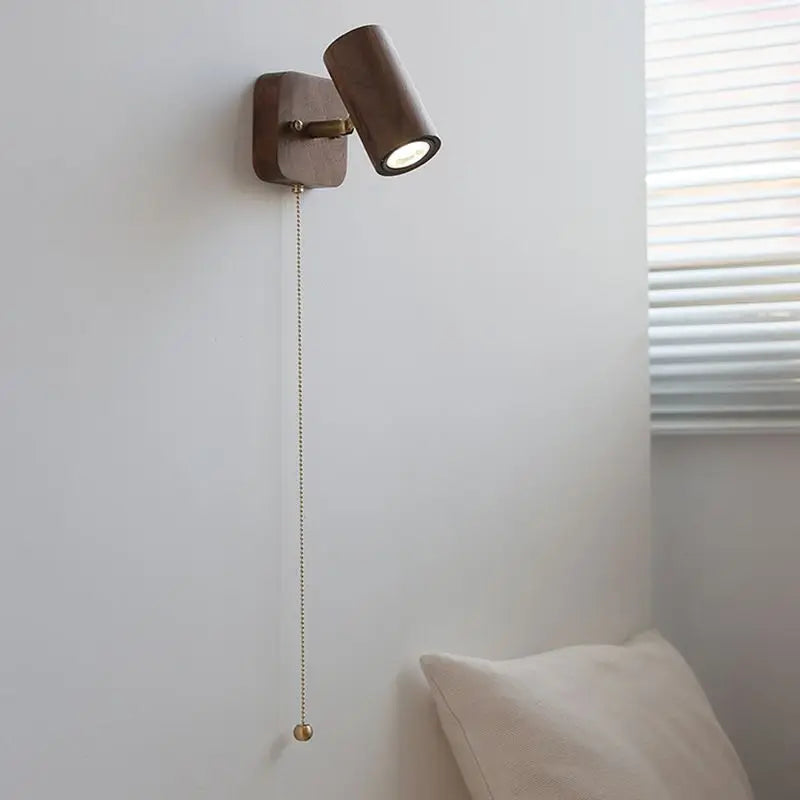 Retro Walnut LED Spotlight Wall Lamp - Arlo Style