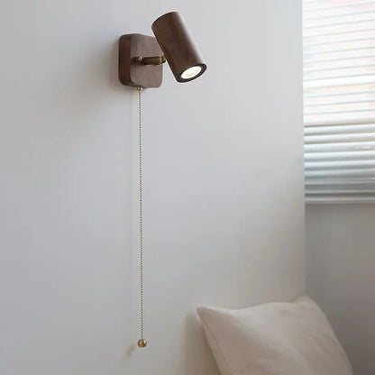 Retro Walnut LED Spotlight Wall Lamp - Arlo Style
