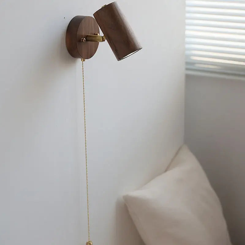 Retro Walnut LED Spotlight Wall Lamp - Arlo Style