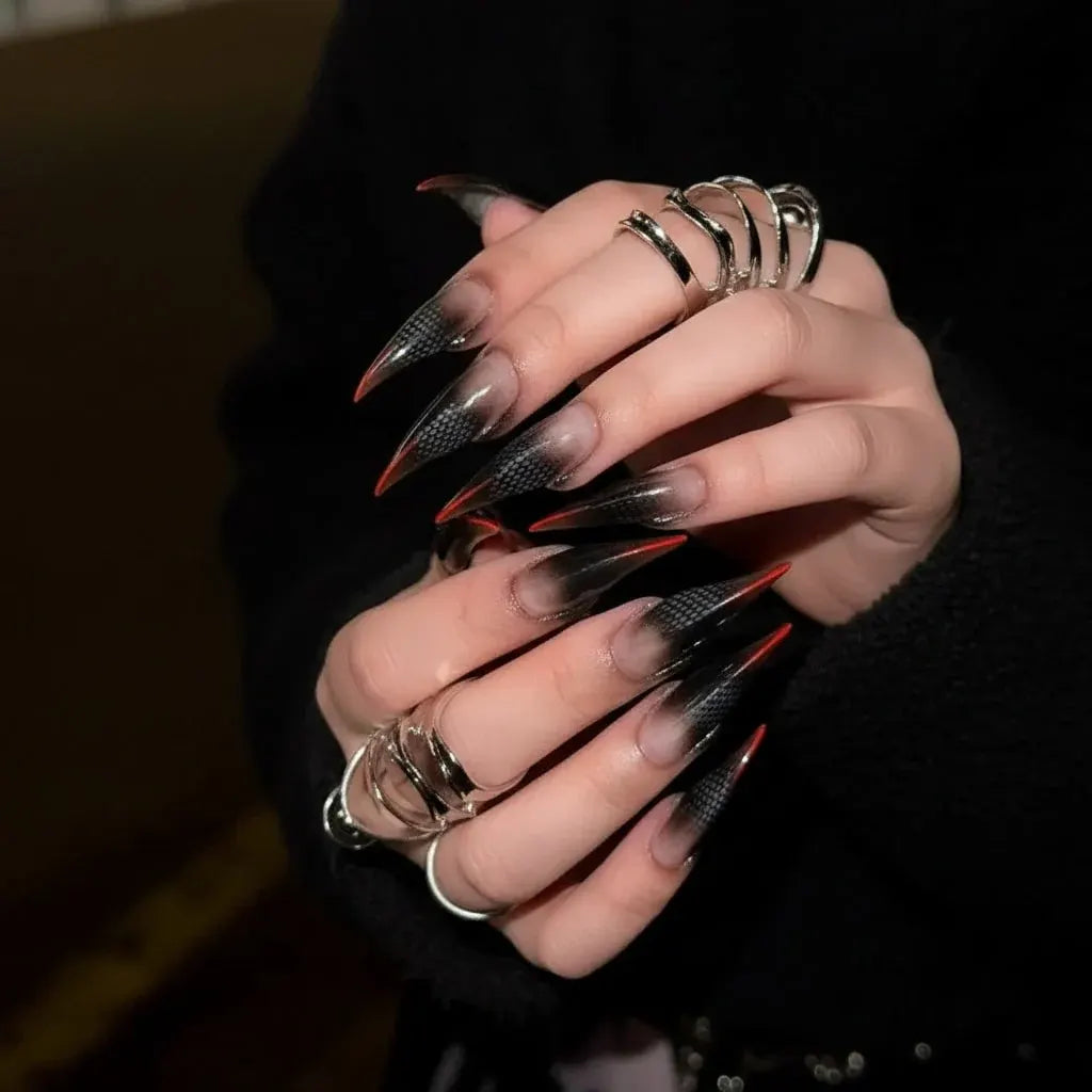Reusable Halloween Press-On False Nails Costume Accessory