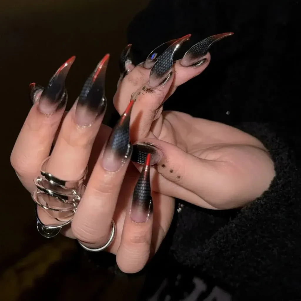 Reusable Halloween Press-On False Nails Costume Accessory