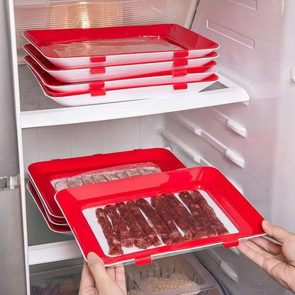 Reusable Kitchen Container with Elastic Seal for Fresh Food Storage