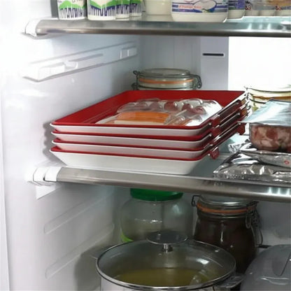 Reusable Kitchen Container with Elastic Seal for Fresh Food Storage