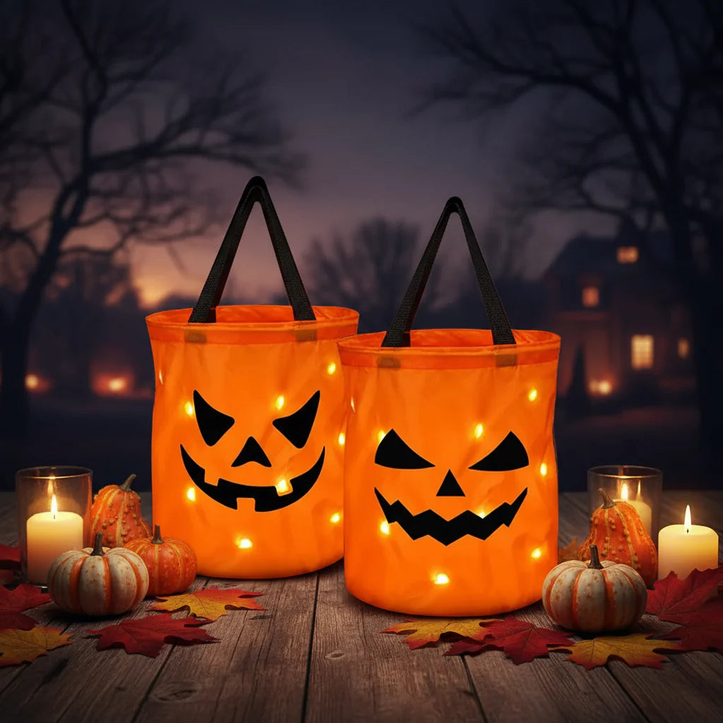 Reusable Multipurpose LED Light-Up Bag for Halloween Costumes