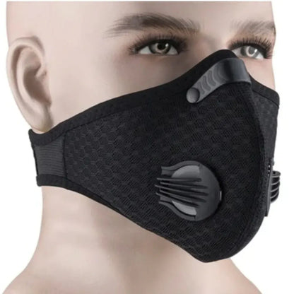Reusable Outdoor Face Mask with Active Ventilation Filter Protection