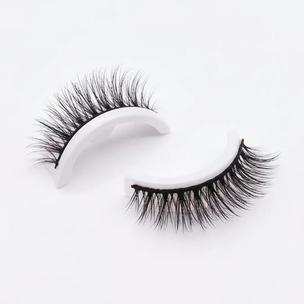 Reusable Self-Adhesive False Eyelashes with Natural Look, Washable