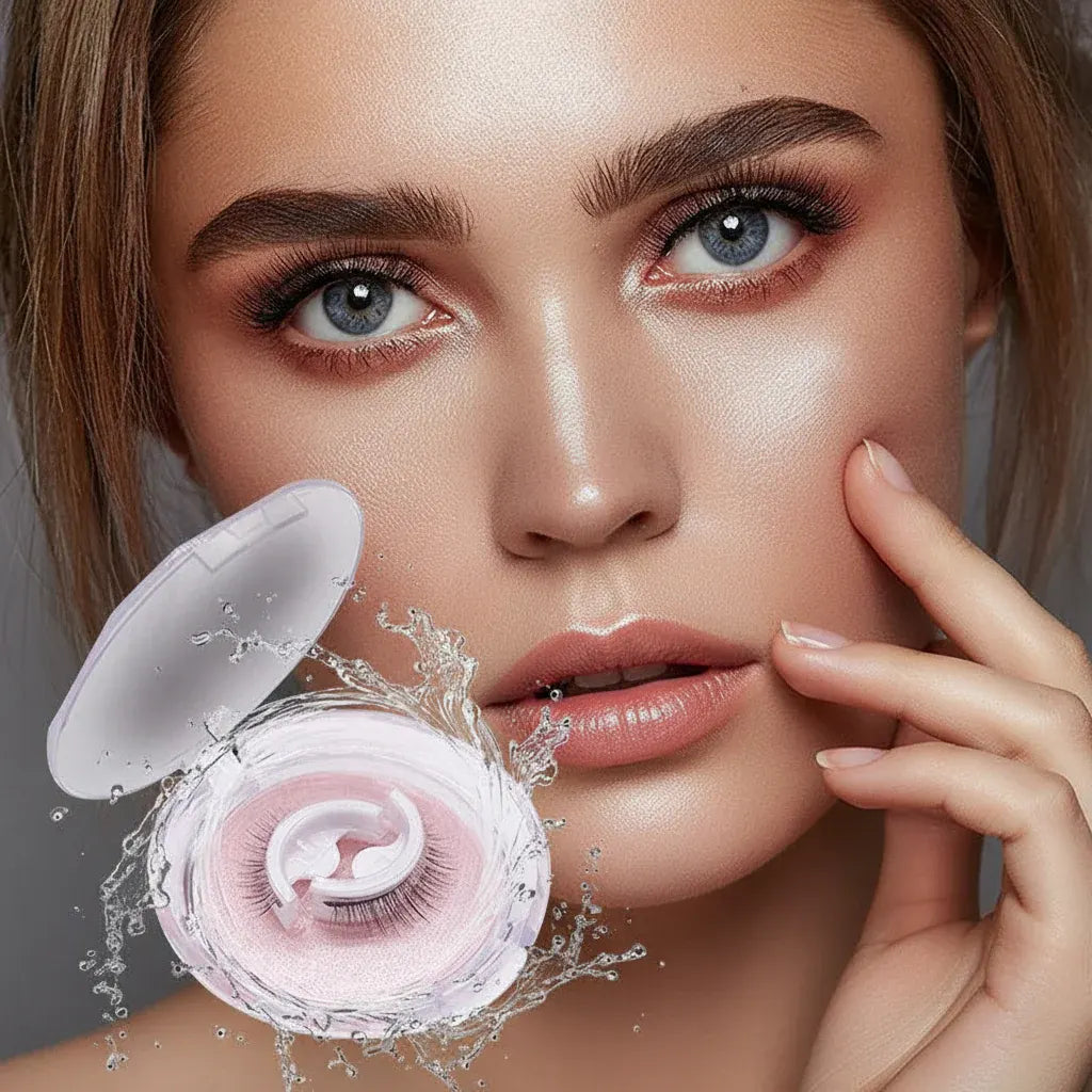 Reusable Self-Adhesive False Eyelashes with Natural Look, Washable