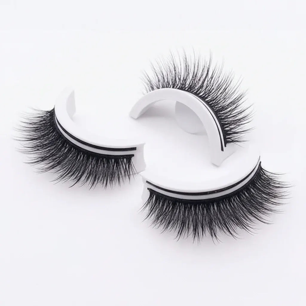 Reusable Self-Adhesive False Eyelashes with Natural Look, Washable