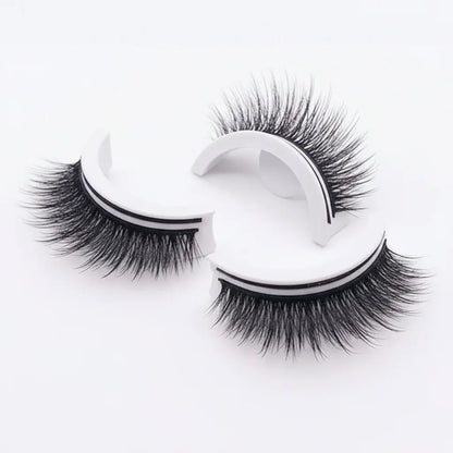 Reusable Self-Adhesive False Eyelashes with Natural Look, Washable