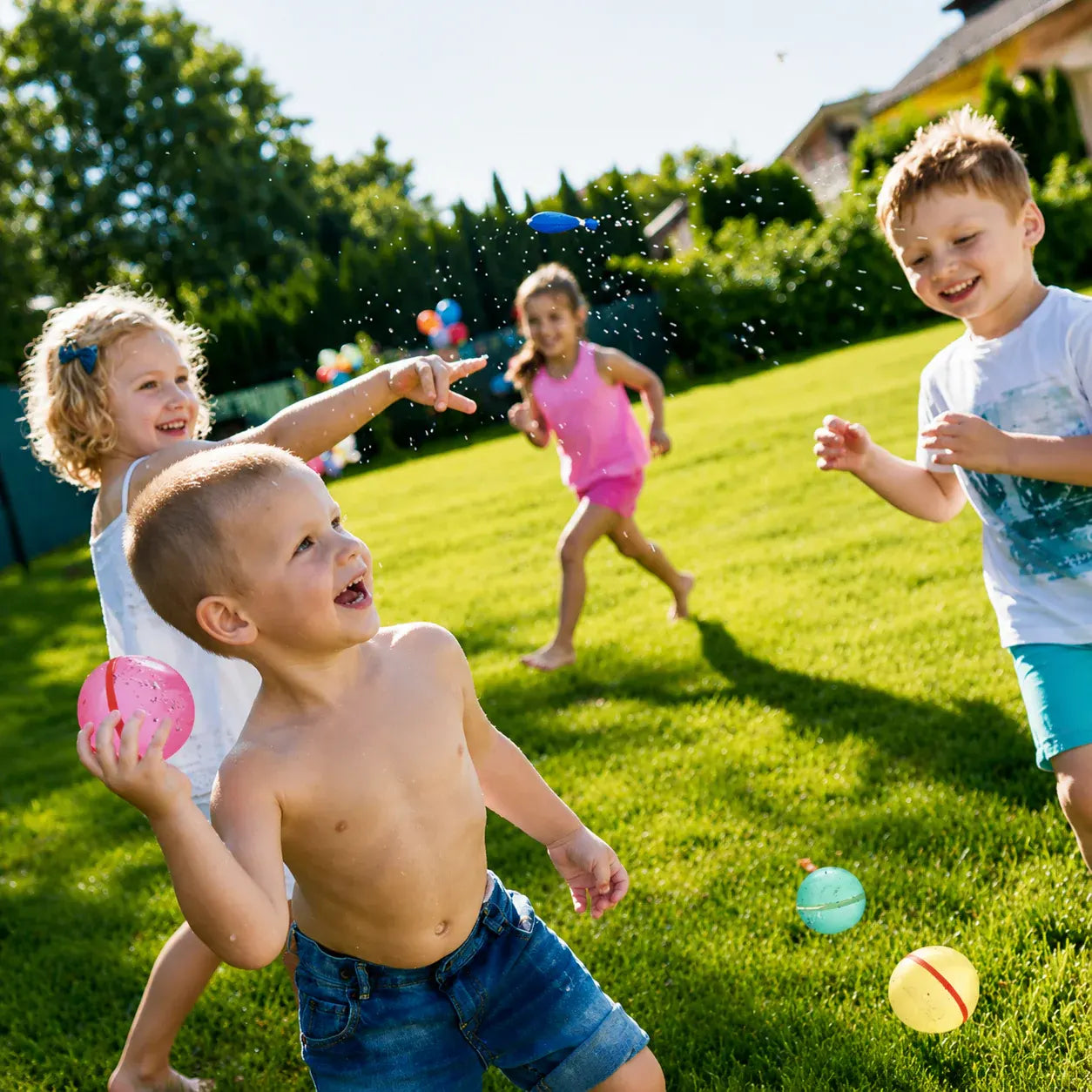 Reusable Splash Water Ball Outdoor Toss Toy Set