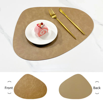 Reversible Faux Leather Placemats - Heat Resistant & Non-Slip Table Mats