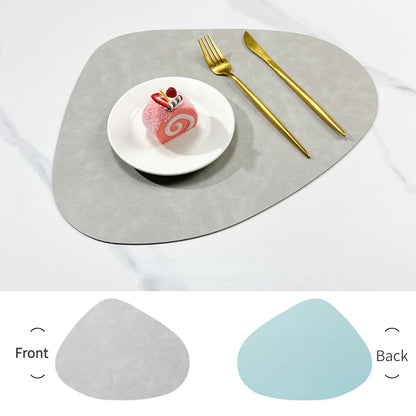 Reversible Faux Leather Placemats - Heat Resistant & Non-Slip Table Mats