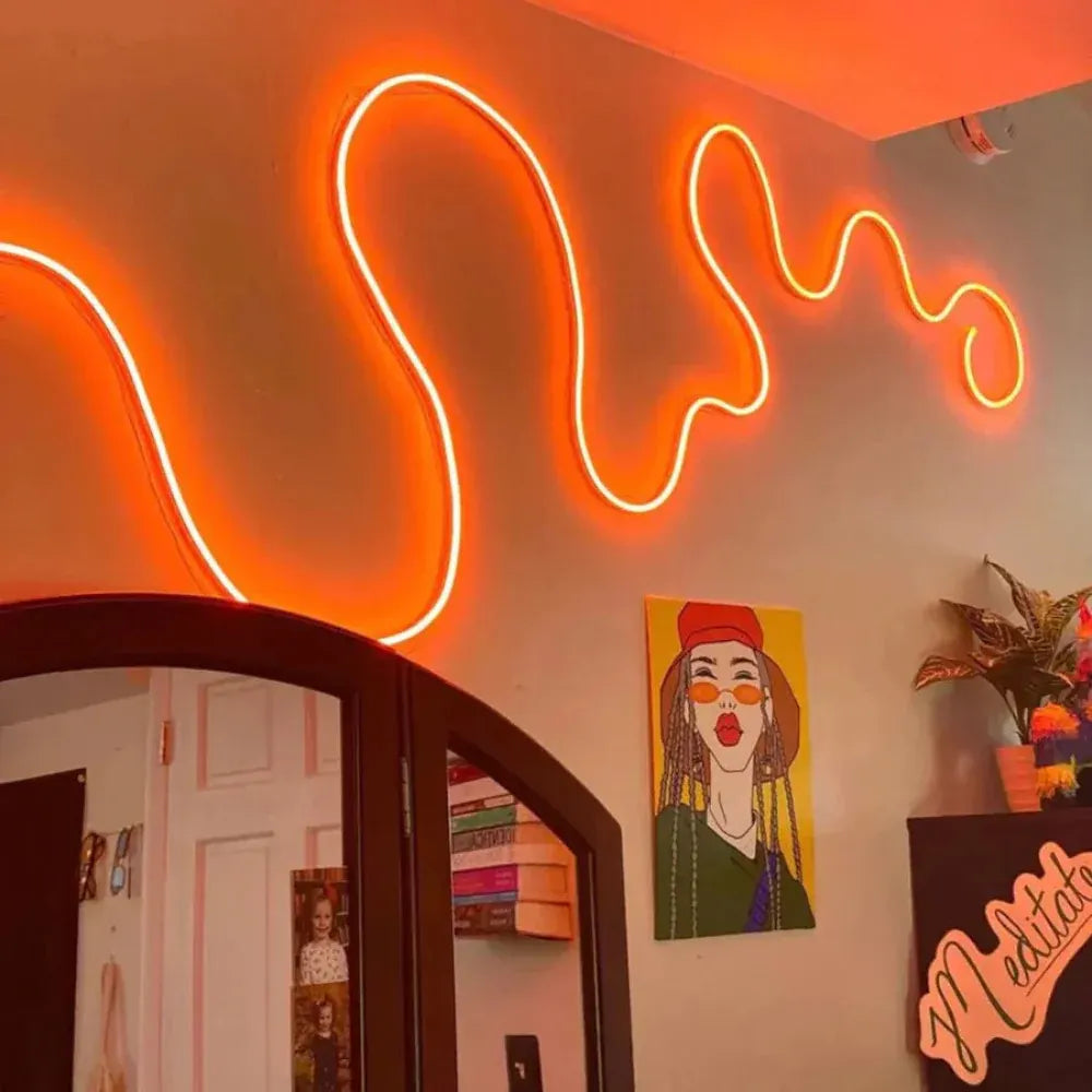 RGB Neon Rope Light Strip with App and Remote Control for Accent Lighting