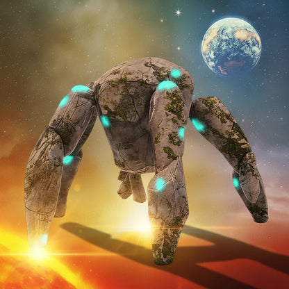 Rocky Space Creature Soft Plush Stuffed Doll Toy