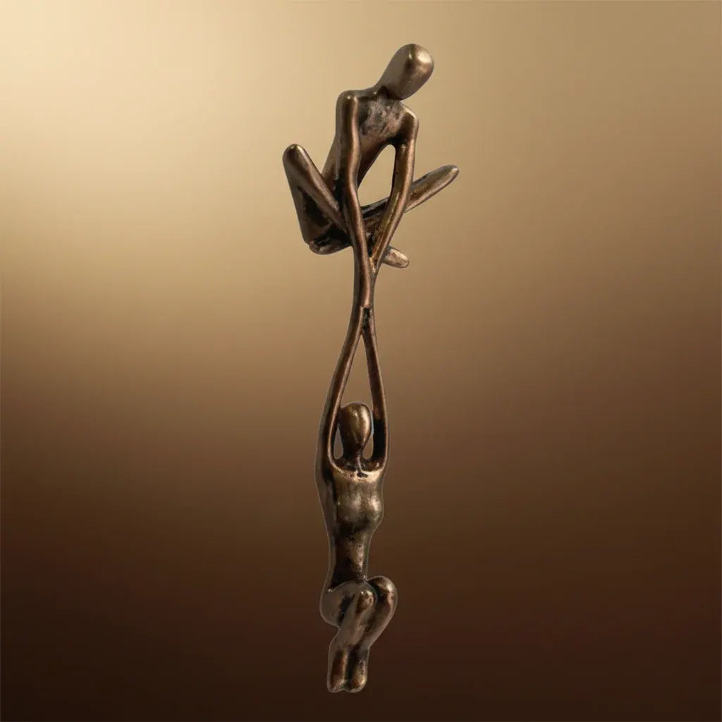 Romantic Couple Resin Sculpture Wall Decor