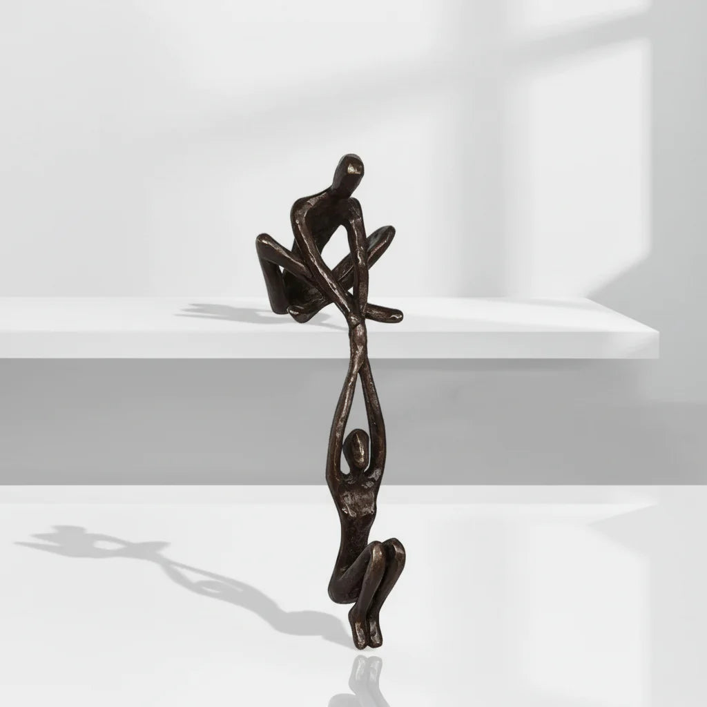 Romantic Couple Resin Sculpture Wall Decor
