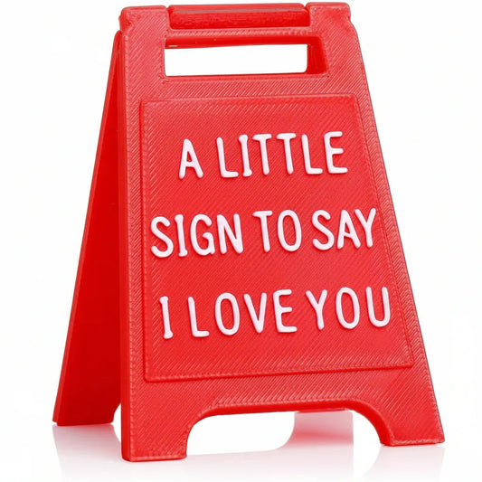 Romantic Love Message Table Sign for Home Decor Display