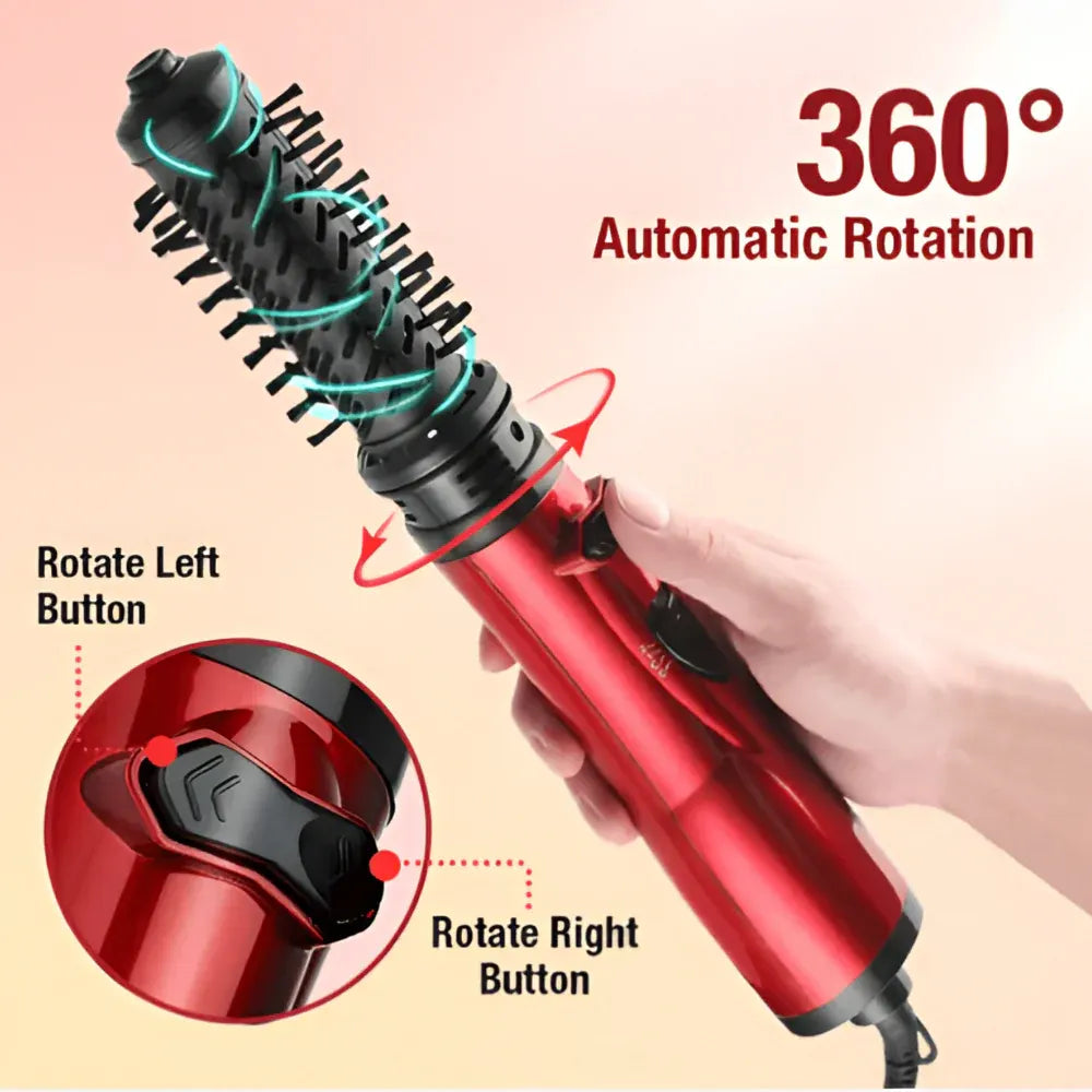 Rotating Hot Air Styling Brush Dryer Tool Set