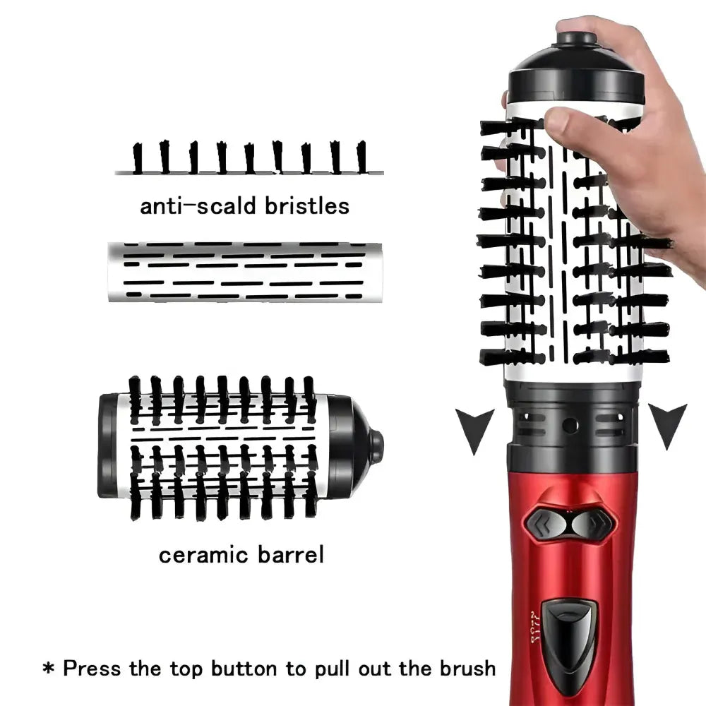 Rotating Hot Air Styling Brush Dryer Tool Set