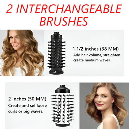 Rotating Hot Air Styling Brush Dryer Tool Set