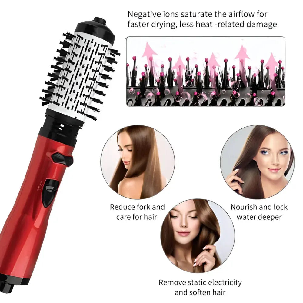 Rotating Hot Air Styling Brush Dryer Tool Set