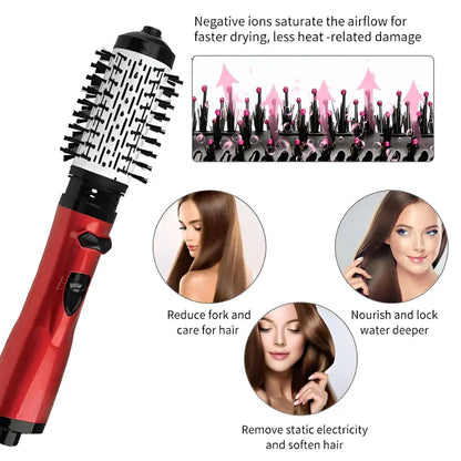 Rotating Hot Air Styling Brush Dryer Tool Set