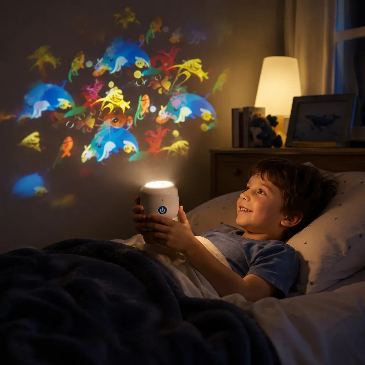 Rotating Ocean Wave Room Projector Night Lamp
