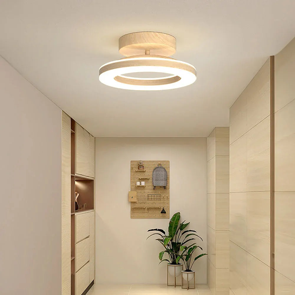 Round Acrylic LED Flush Mount Light for Hallways & Entryways