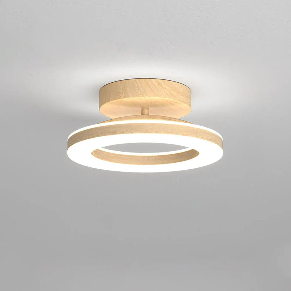 Round Acrylic LED Flush Mount Light for Hallways & Entryways