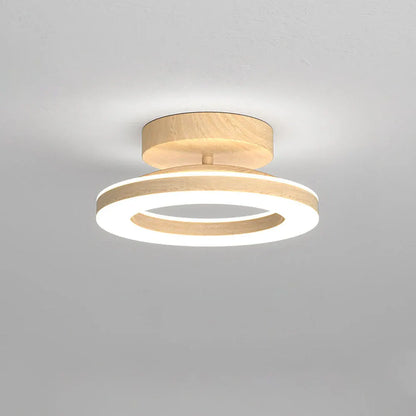 Round Acrylic LED Flush Mount Light for Hallways & Entryways