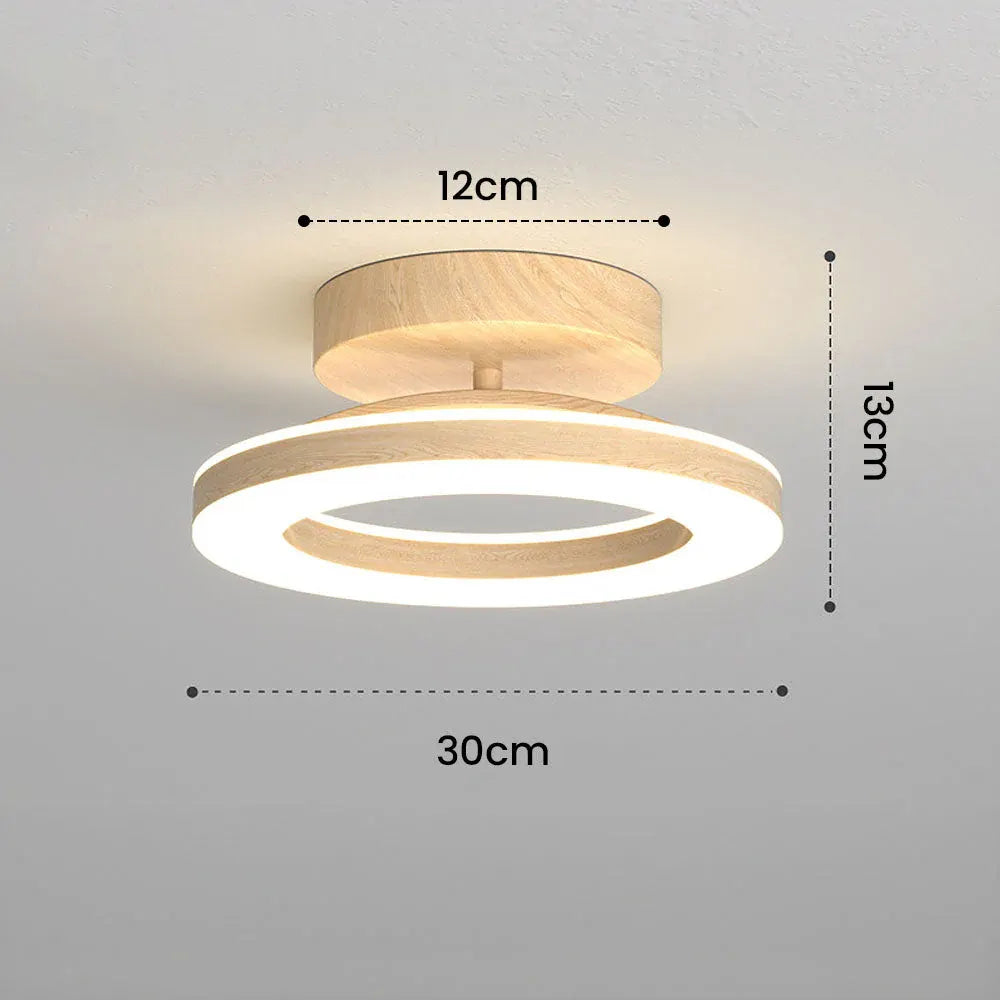Round Acrylic LED Flush Mount Light for Hallways & Entryways