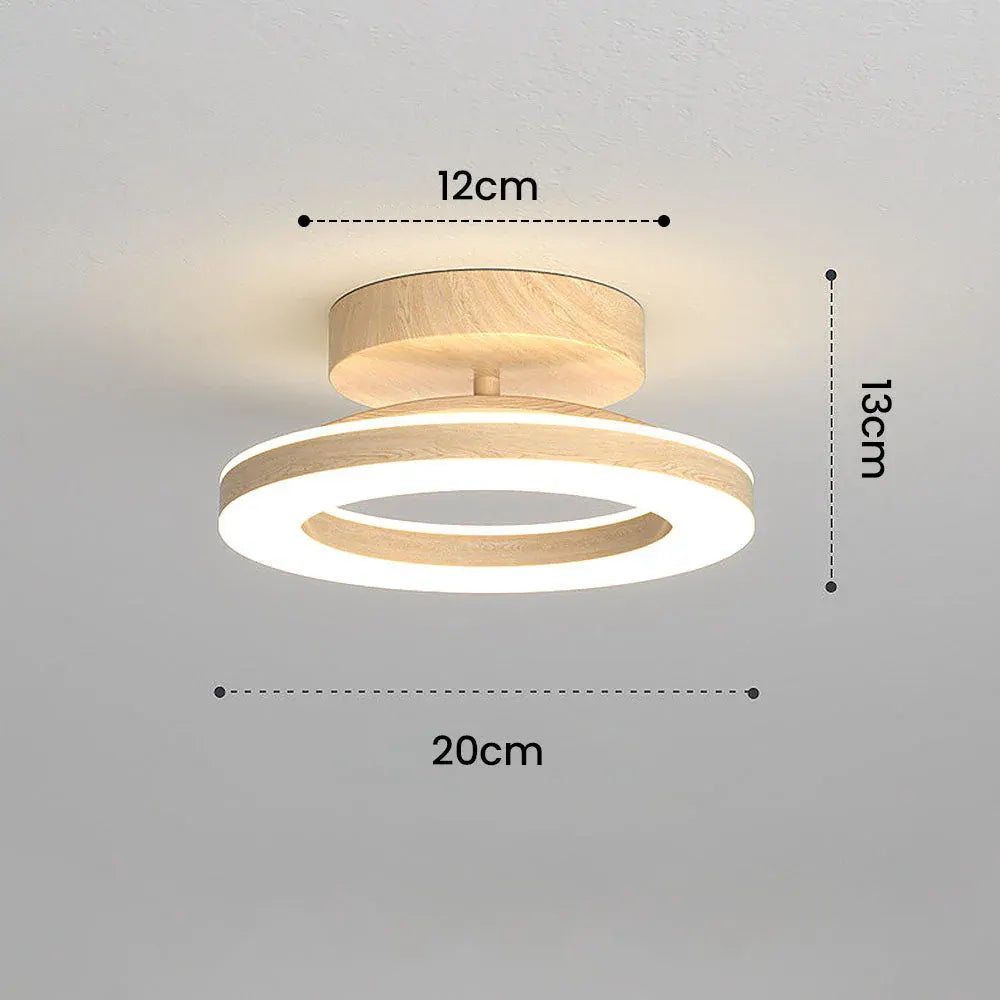 Round Acrylic LED Flush Mount Light for Hallways & Entryways