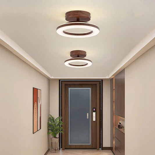 Round Acrylic LED Flush Mount Light for Hallways & Entryways