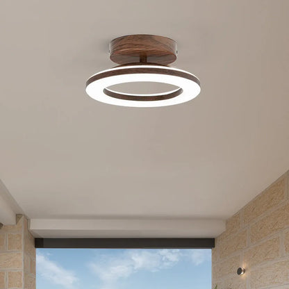 Round Acrylic LED Flush Mount Light for Hallways & Entryways