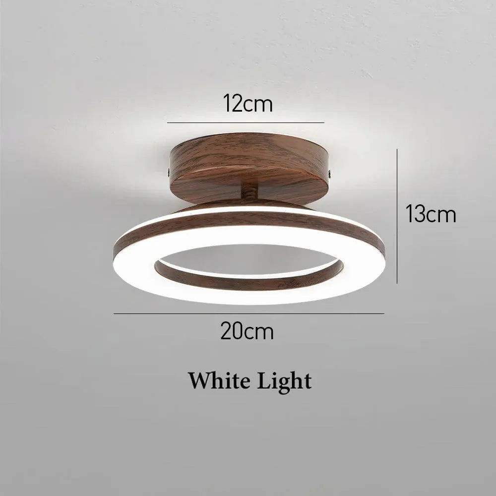 Round Acrylic LED Flush Mount Light for Hallways & Entryways