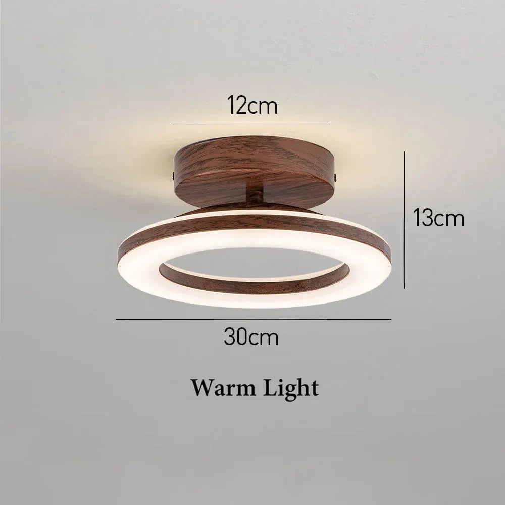 Round Acrylic LED Flush Mount Light for Hallways & Entryways