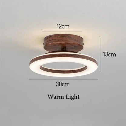 Round Acrylic LED Flush Mount Light for Hallways & Entryways