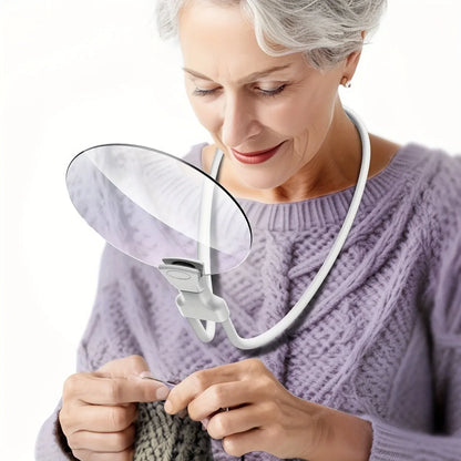 Round Adjustable Magnifying Glass for Reading & Vision Care
