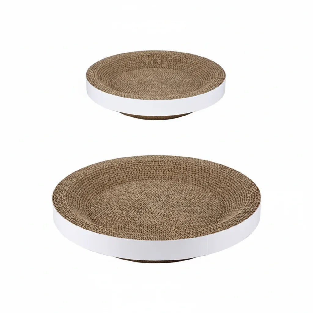 Round Cardboard Cat Scratch Lounge Bed