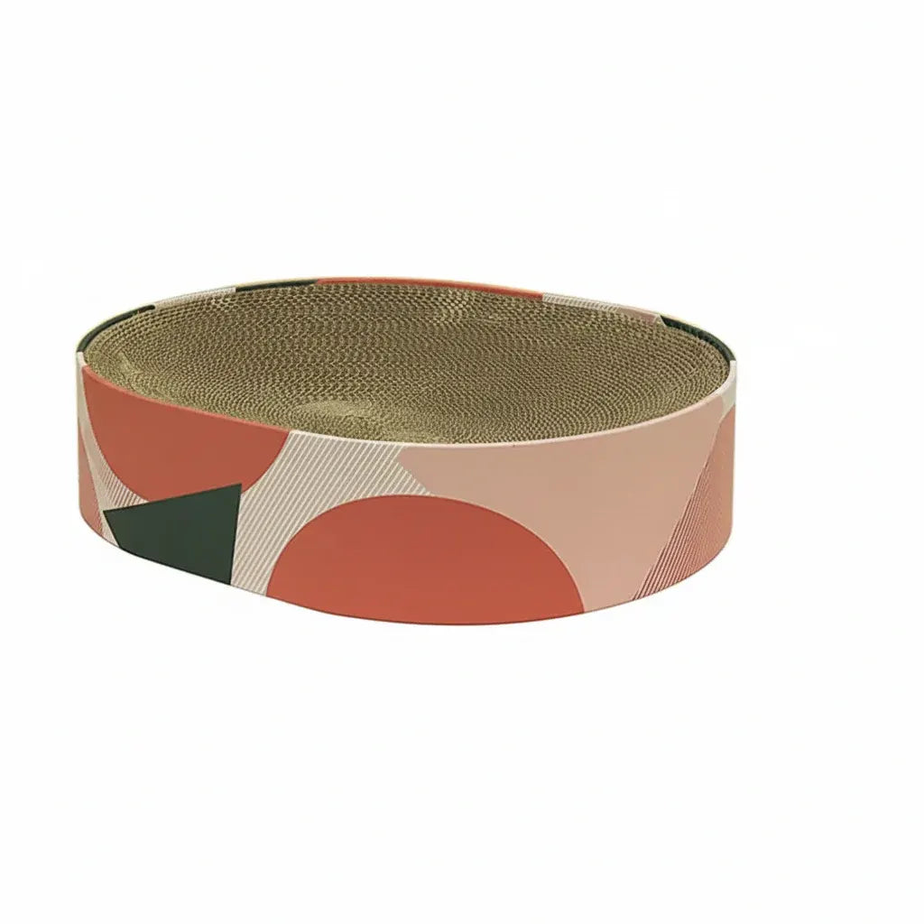 Round Cardboard Cat Scratch Lounge Bed